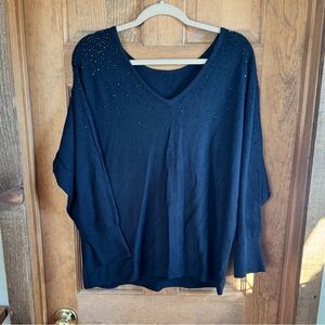 Vince Camuto Embellished Reversible Sweater- Size 2X NWTs